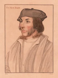Sir Thomas Elyot , engelsk diplomat og lærd., 1812 (gravering)