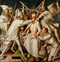 Flageleringen, fra altertavlen for Dominikanerkirche