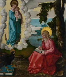 Saint John på Patmos, ca. 1511.