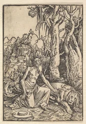 St. Hieronymus i ørkenen, 1511.