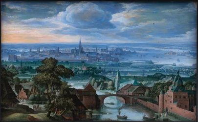 Landskap med utsikt over Antwerpen