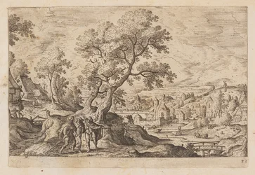 Tavle 23, fra Landskap med scener fra Det gamle og Det nye testamentet og Ovids metamorfoser