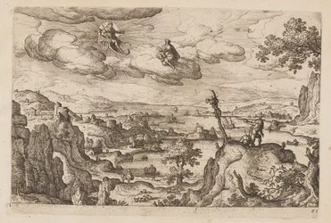 Tavle 25, fra Landskap med scener fra Det gamle og Det nye testamentet og Ovids metamorfoser