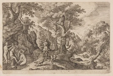 Tavle 29, fra Landskap med scener fra Det gamle og Det nye testamentet og Ovids metamorfoser