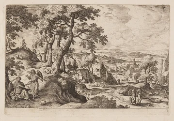 Tavle 3, fra Landskap med scener fra Det gamle og Det nye testamentet og Ovids metamorfoser