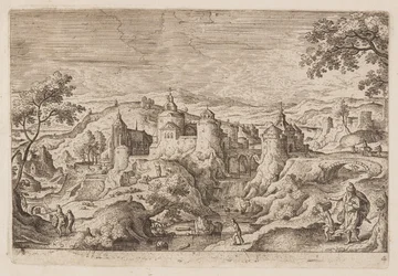 Tavle 4, fra Landskap med scener fra Det gamle og Det nye testamentet og Ovids metamorfoser