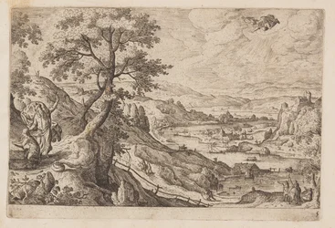 Tavle 5, fra Landskap med scener fra Det gamle og Det nye testamentet og Ovids metamorfoser