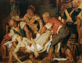 Gjenoppretting av kroppen til Jean-Paul Marat