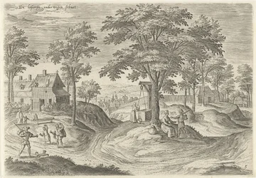 Utsikt over Scheut .s spedalske hus The laserije en route schuet (tittel på objekt) Severdigheter fra Brussel-området (serietittel)