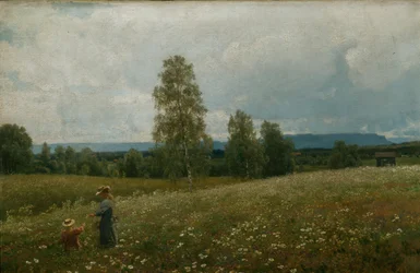 Fra Ringerike (olje på lerret)