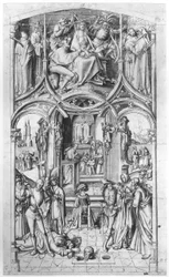 forberedende tegning til «Sankt Paulus-basilikaen utenfor murene»