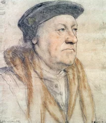 George Nevill, 3. baron Bergavenny, ca. 1532-35 (penn og blekk, kritt, vask og kroppsfarge på papir)