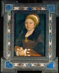 Portrett av en engelsk dame, etter 1540 (maleri på eik)