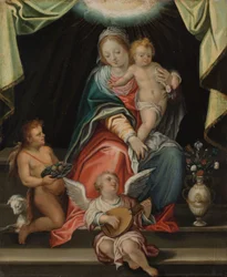 Tronende Madonna (olje på kobber)