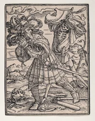 Greven, fra Dødsdansen, ca. 1526, publisert 1538.