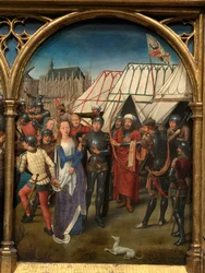 Detalj av relikvieskrinet til Saint Ursula