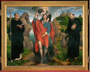 Triptykon av Sankt Kristoffer (maleri på eik)