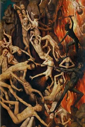 Triptykon med dommedag, høyre lukker (olje på tre)