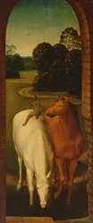 To hester i et landskap