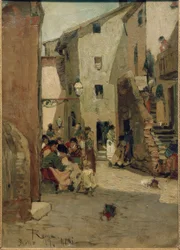 Roman Ghetto III / maleri av Hans Peter Feddersen