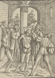 Kristus pisket, fra The Doctrine, Life, and Passion of Jesus Christ, 1537.