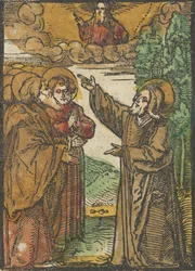 Kristus snakker om sin retur til Faderen, fra Das Plenarium, 1517.