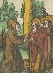 Christ Teaching the Disciples, 1, fra Das Plenarium, 1517.
