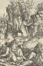 Kvalen i hagen, fra speilet av lidenskapen til vår Herre Jesu Kristi, 1507.