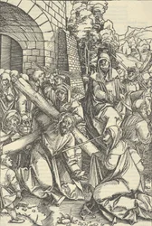 Bæringen av korset, fra speilet av lidenskapen til vår Herre Jesu Kristi, 1507.