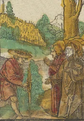 Lignelsen om arbeiderne i vingården, fra Das Plenarium, 1517.