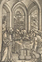 The Wedding at Cana, fra The Life of Christ, ca. 1511-12.