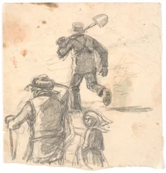 Figurstudier for brannbilde