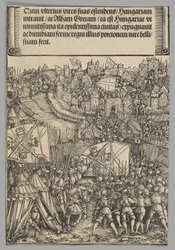 Ungarsk kampanje, plate 14 fra historiske scener fra livet til keiser Maximilian I fra triumfbuen