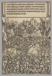Andre flamske opprør, plate 10 fra historiske scener fra livet til keiser Maximilian I fra triumfbuen