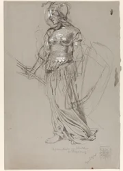 Valkyrie, kostymstudie for Bayreuth
