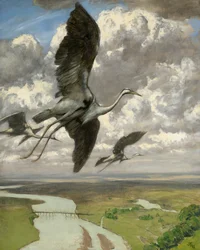 Wonderful Birds, 1892 (olje på papp)