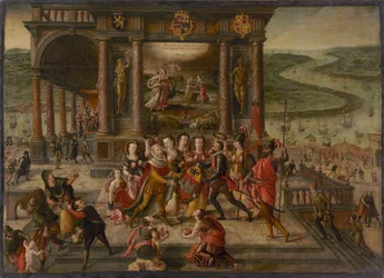 Allegori om Antwerpens fall 17. august 1585, 1585-1586.