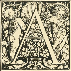 A - An Alphabet av Hans Weiditz, c1520-1521, 1908.