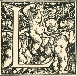 L - An Alphabet av Hans Weiditz, c1520-1521, 1908.