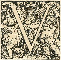 V - An Alphabet av Hans Weiditz, c1520-1521, 1908.