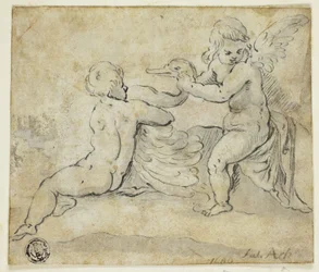 Putti holder svane