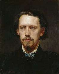 Portrett av Heinrich Anton Heger 1832-1888, 1861.
