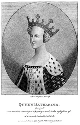 Katarina av Valois 1401-1437, dronninggemalinne til kong Henrik V, 1792