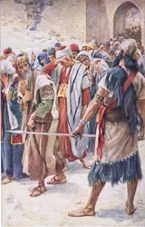 The captives of Babylon, illustrasjon fra Pictures That Teach The Crown Series, 1920
