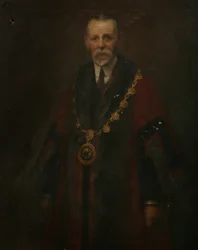 Alderman A. K. Barnett, ca. 1914 (olje på lerret)