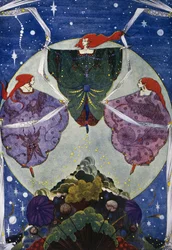 Alvehaugen, eventyr av Hans Christian Andersen (1805-1875), illustrasjon av Harry Clarke (1890-1931)