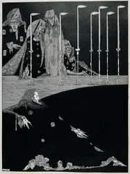 The Pit and the Pendulum, ca. 1923 (penn og blekk)