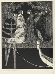 "det var Marchesa Aphrodite - tilbedelsen av hele Venezia". Illustrasjon til historien 'oppdraget'.