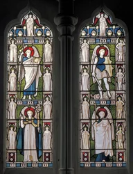 Minley, St Andrew, James Powell & Sons, Harry Ellis Wooldridge, Angels & Archangels, 1870