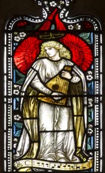 Musical Angel, 1876 (farget glass)